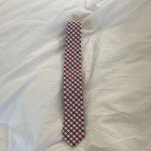 J. Crew Red and Blue Checkered Tie